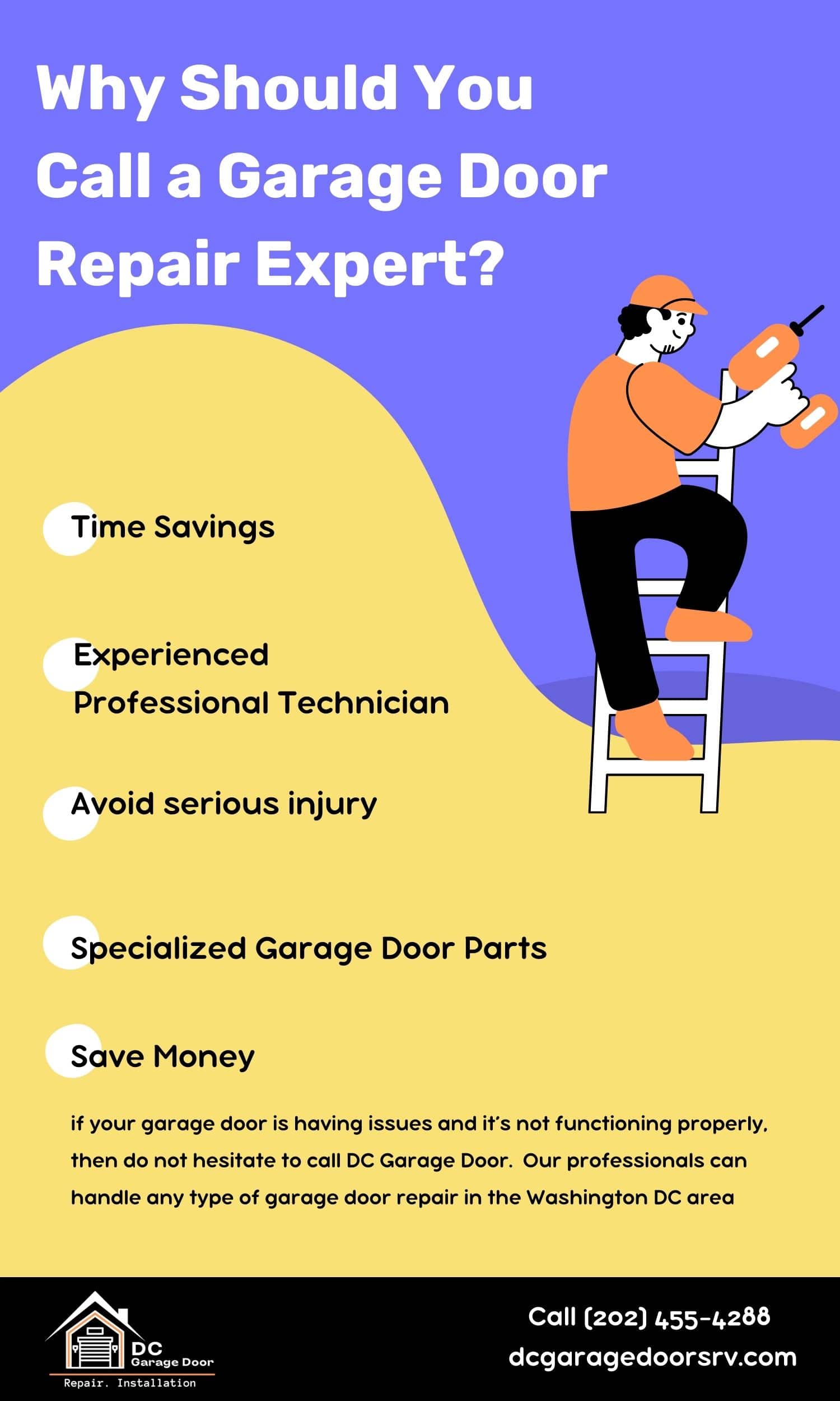 Why Should You Call a Garage Door Repair Expert in Washington DC
